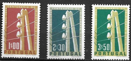 1955 Complete Set: 1.º Centenario Do Telégrafo Eléctrico Em Portugal MNH LUXUS POSTFRIS - Neufs