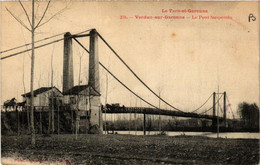 CPA VERDUN-sur-Garonne Le Pont Suspendu (614873) - Verdun Sur Garonne
