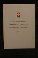 Schweiz, PTT-Booklet Sondermarke "Sonderpostmarken II", 1973, ESST - Andere & Zonder Classificatie