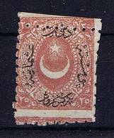 Turkey: Mi 18b   Isf 79 MH/* Mit Falz, Avec Charnière Perforation Displaced A Cheval - Ungebraucht