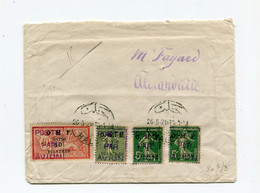 !!! SYRIE, LETTRE D'ALEP POUR ALEXANDRETTE DE 1921 AFFRANCH PA N°1/3 - Covers & Documents