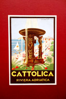Cartolina Cattolica Riviera ENIT Comitato Pro Cattolica Piazza Torre Modena Rara - Otros