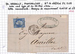 34 - Hérault -(33)  - MONTPELLIER (Voir Descriptif De La Vente Avec Photo Du Scan)  - - 1849-1876: Classic Period