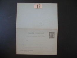 Entier Postal  Carte Postale Avec Réponse Payé Tunisie  Type Armoiries  10c   Voir Scan - Lettres & Documents