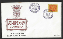 1969 - FDC - Portugal - Coimbra -  Aemipex ' 69 - FDC