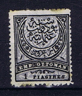 Turkey: Mi 40 Isf 11 1880 MH/* Mit Falz, Avec Charnière Spots - Unused Stamps