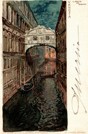 CPA M. WIELANDT - Venezia Città - Ponte Dei Sospiri - Scritta - W040 - Wielandt, Manuel