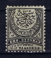 Turkey: Mi 50A  Isf 124 1884 MH/* Mit Falz, Avec Charnière Signed/ Signé/signiert/ Approvato Perfo 13,25 - Unused Stamps