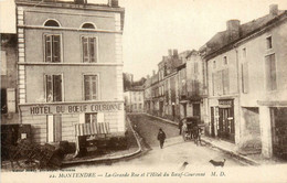 Montendre * La Grande Rue Et L'hôtel Du Boeuf Couronné * Commerce Magasin FEDON - Montendre