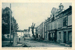 Aulnay De Saintonge * Un Coin De La Place Du Canton * Commerce Magasin C. GARDRAT - Aulnay