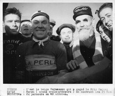 Photographie  Cyclisme  Cross Prix Marcel Hoyau . Vermassen Vainqueur   (voir Scan Et Commentaires) - Deportes