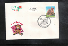 Austria / Oesterreich 2002 100 Years Of Teddybear FDC - Dolls