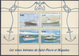 St. Pierre Et Miquelon 1994 - Ships - Miniature Sheet Mi Block 3 (677-680) ** MNH - Blocks & Sheetlets