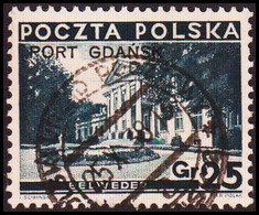 1935. DANZIG. Polnische Post Im Hafen Von Danzig (port Gdansk). PORT GDANSK On Gr. 25... (MICHEL 31 II) - JF417435 - Port Gdansk