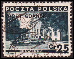 1935. DANZIG. Polnische Post Im Hafen Von Danzig (port Gdansk). PORT GDANSK On Gr. 25... (MICHEL 31 I) - JF417450 - Port Gdansk