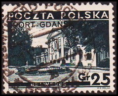 1935. DANZIG. Polnische Post Im Hafen Von Danzig (port Gdansk). PORT GDANSK On Gr. 25... (MICHEL 31 I) - JF417451 - Port Gdansk