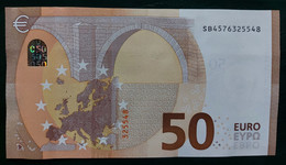 50 EURO S034D4 Italy DRAGHI Serie SB Ch 57 Perfect UNC - 50 Euro