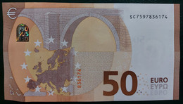 50 EURO S035G3 Italy DRAGHI Serie SC Ch 59 Perfect UNC - 50 Euro