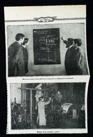 ►ROUBAIX Ecole Textile - Plan Croquis Tableau   ARMURE De NUYTS - Coupure  De Presse Originale Début XXe (Encadré Photo) - Máquinas