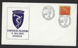 1960 - FDC Portugal Art And Sport I Philatelic Exhibition - FDC