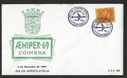 1969 - FDC - Portugal - Coimbra - Aemipex ' 69 - FDC