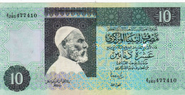 LIBYA 10 DINARS ND 1991 P-61b EXF-AU "free Shipping Via Registered Air Mail" - Libye