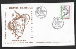 FDC Portugal Portimao 1st António Aleixo Philatelic Exhibition - Nacional High School Poet - FDC