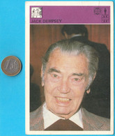 JACK DEMPSEY (USA) - Yugoslavian Vintage Trading Card Svijet Sporta 1980's * Boxing Boxe Boxeo Boxen Pugilato Boksen - Trading-Karten