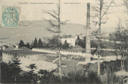 .CPA  FRANCE 69 " Cours, Usine De La Fargette" - Cours-la-Ville