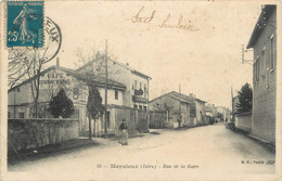 .CPA FRANCE 69 " Meyzieu, Rue De La Gare" - Meyzieu