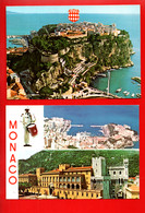 MONACO . " LE ROCHER " & " MULTI-VUES " . 2 CPM - Réf. N°30034 - - Collections & Lots