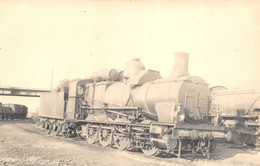 ¤¤   -  Carte-Photo D'une Locomotive Ancienne   -  Chemin De Fer Du P.L.M.        -  ¤¤ - Matériel