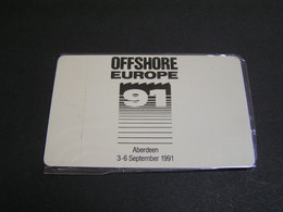 SCOTLAND OFFSHORE EUROPE 91 . - Petróleo