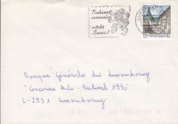 Luxembourg Slogan Flamme 'Timbere Sammelen' LUXEMBOURG 1990 Petite Cover Lettre 'Auto-Festival' Clervaux Timbre - Briefe U. Dokumente