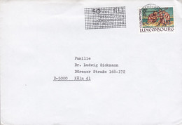 Luxembourg Slogan Flamme 'ALI - Association Lux. Des Ingenieurs' LUXEMBOURG 1985 Cover Lettre KÖLN Germany Europa CEPT - Lettres & Documents