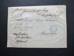 AD Baden 11.6.1863 Dienstbrief Mit K2 Niederstetten An Das Königliche Amts Notariat In Blaufelden Mit Ank. Stempel - Storia Postale
