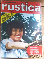 Rustica_N°41_11 Octobre 1970_Spécial Jardin D'autonme_Mireille Mathieu : Les Fruits Du Succès - Giardinaggio