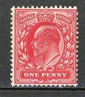 GB -1902 Yv. N° 107 SG N° 219  *  1 D  Rouge Cote 3  Euro Ou  £ 2  TBE  2 Scans - Unused Stamps