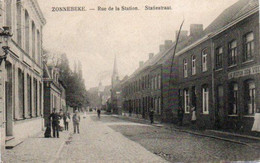 ZONNEBEKE  Pont De La Station Animée Voyagé En 1916 Par Feltpost - Zonnebeke