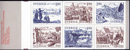 SVERIGE - Old Cityscapes Carnet - **MNH - 1984 - Incisioni