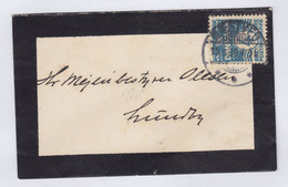 Denmark Brotype Ia NÆSTVED 1909 'Petite' Mourning Cover Sorgen Brief Brotype Ia LUNDBY (Arr.) SCARCE Cancel !! (2 Scans) - Briefe U. Dokumente
