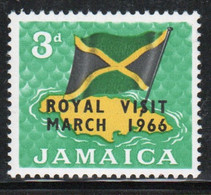 Jamaica 1966 Single 3d Stamp From The Definitive Set Overprinted Royal Visit In Mounted Mint - Jamaica (1962-...)