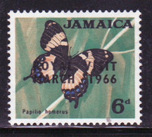 Jamaica 1966 Single 6d Stamp From The Definitive Set Overprinted Royal Visit In Mounted Mint - Jamaica (1962-...)