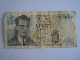 België Belgique 1964 20 Francs 15.06.64 3Z 4542240 Atomium - 20 Franchi