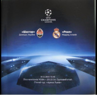 Football Program  UEFA Champions League 2015-16 Shakhtar Donetsk Ukraine - FC Real Madrid Spain - Books