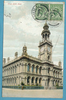 Town Hall - Hull - Cpa Colorisée Circulé 1927 - Hull