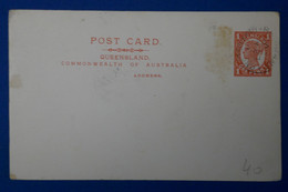 P16 QUEENSLAND BELLE CARTE ASSEZ RARE 1900 COMMONWEALTH+ AFFRANCH INTERESSANT - Andere & Zonder Classificatie