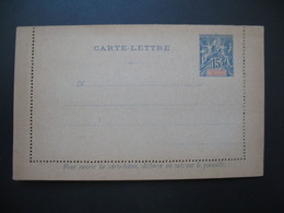 Entier Postal Carte Lettre Diego-Suarez Et Dépendances Type Groupe  Sur  15c   Voir Scan - Covers & Documents