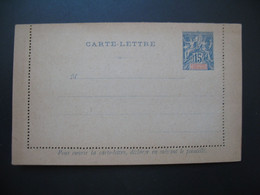 Entier Postal Carte Lettre Diego-Suarez Et Dépendances Type Groupe  Sur  15c   Voir Scan - Briefe U. Dokumente