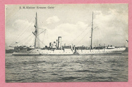 Kriegsschiff - Bateau De Guerre - Warship - S. M. KLEINER KREUZER  GEIER - Verlag Gebr. LEMPE - KIEL - N° 3 - Krieg